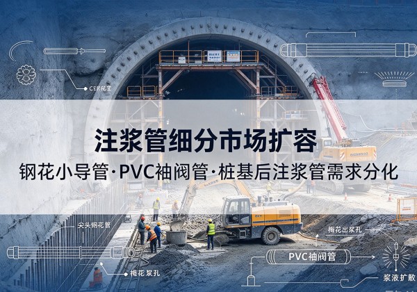 龙南注浆管细分市场扩容，隧道钢花小导管、PVC 袖阀管、桩基后注浆管需求分化